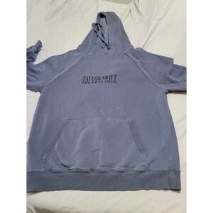 Taylor Swift The Eras Tour Hoodie Womens XS Slate Blue 2023 Lineup Sweatshirt
